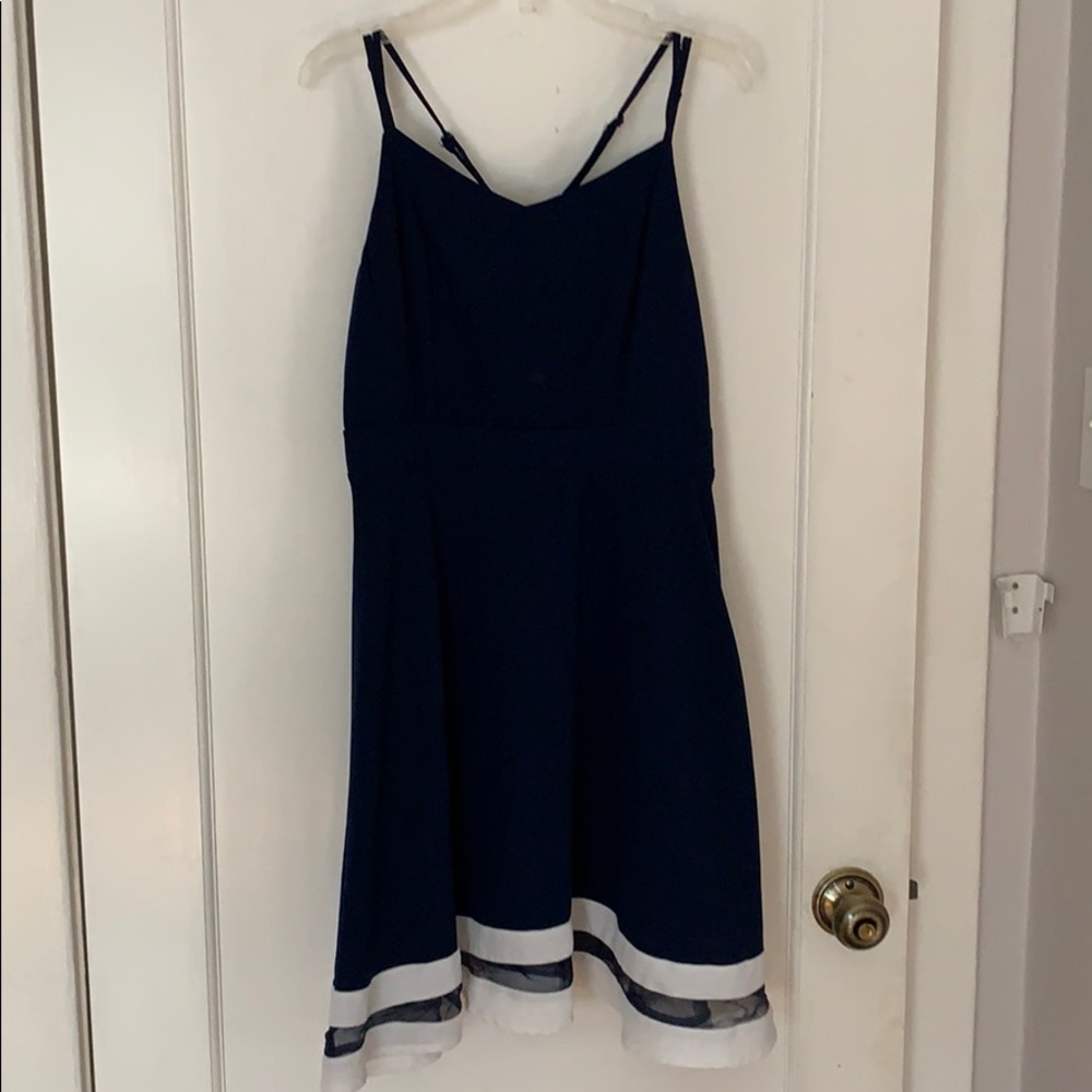 navy blue dress